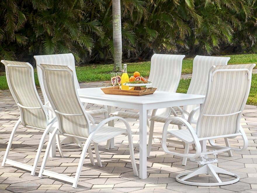 Telescope Casual Aruba Ii Sling Aluminum Dining Set