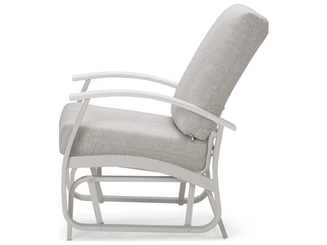 Telescope Casual Belle Isle Cushion Aluminum Glider Lounge Chair with Polymer Accents