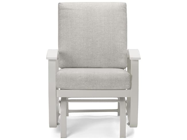 Telescope Casual Belle Isle Cushion Aluminum Glider Lounge Chair with Polymer Accents