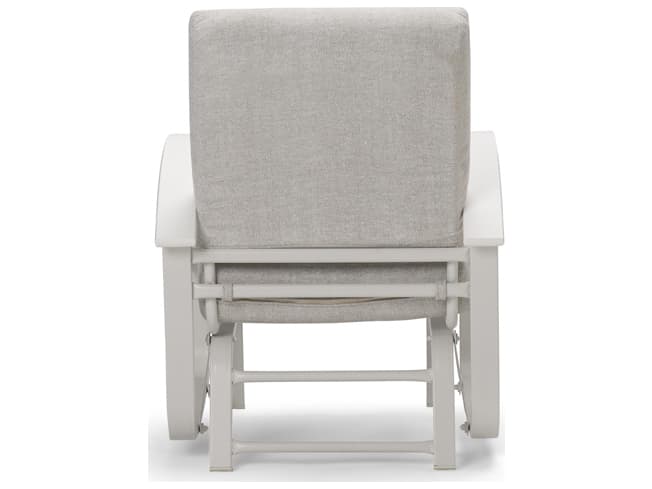 Telescope Casual Belle Isle Cushion Aluminum Glider Lounge Chair with Polymer Accents