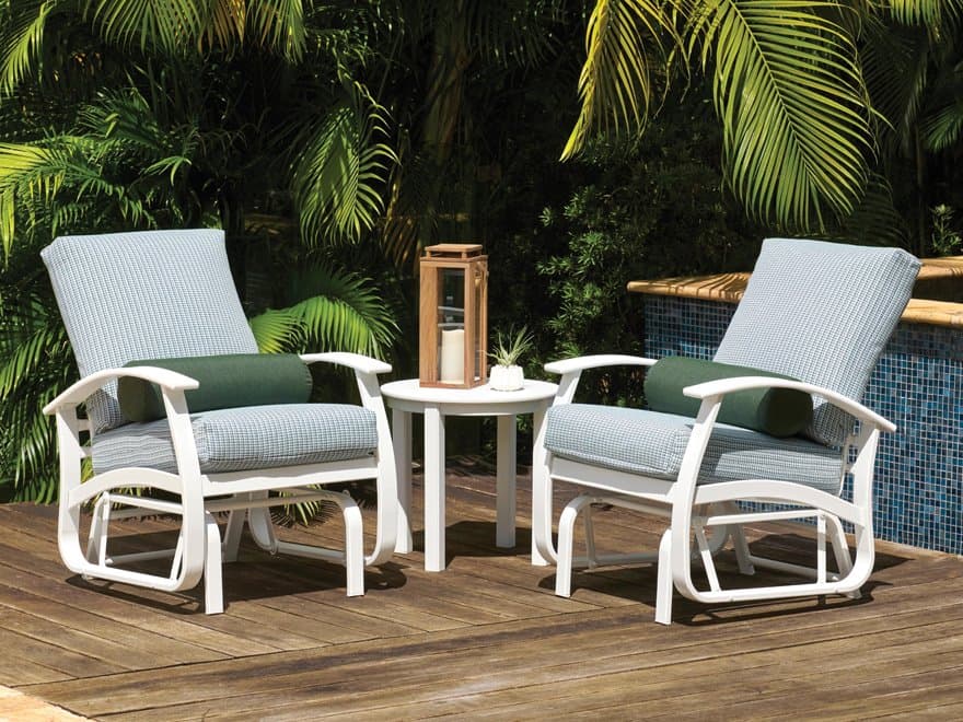 Telescope Casual Belle Isle Cushion Aluminum Lounge Set