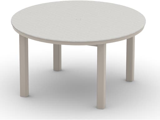 Telescope Casual Origins Marine Grade Polymer Aluminum Round Outdoor Patio Dining Table