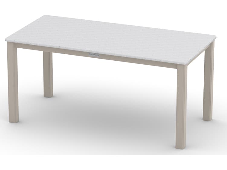 Telescope Casual Origins Marine Grade Polymer Aluminum Rectangular Outdoor Patio Coffee Table