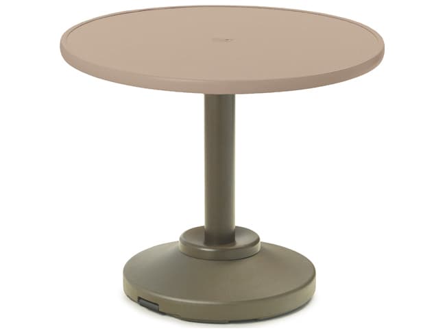 Telescope Casual Value Hammered MGP Patio Dining Table with Umbrella Hole