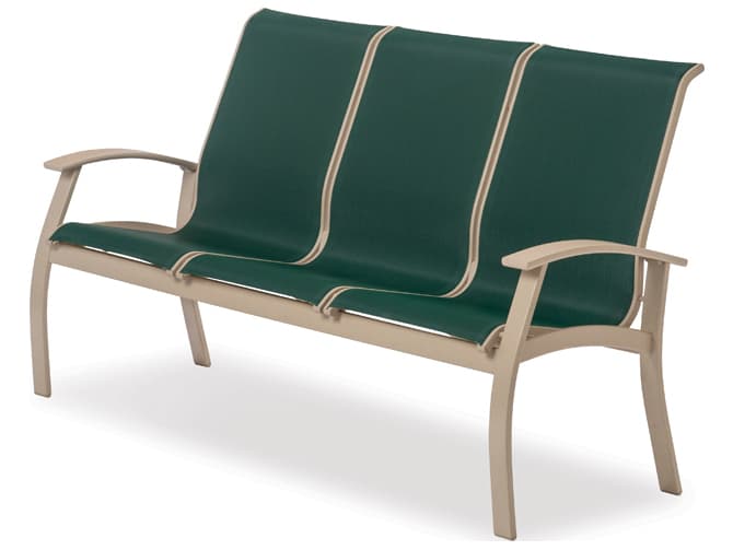 Telescope Casual Belle Isle Sling Aluminum Patio Sofa