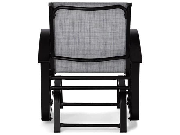 Telescope Casual Belle Isle Sling Aluminum Glider Lounge Chair with Polymer Accents