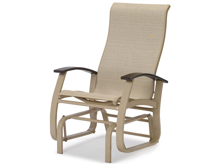 Telescope Casual Belle Isle Sling Aluminum Supreme Single-Seat Glider with Polymer Accents