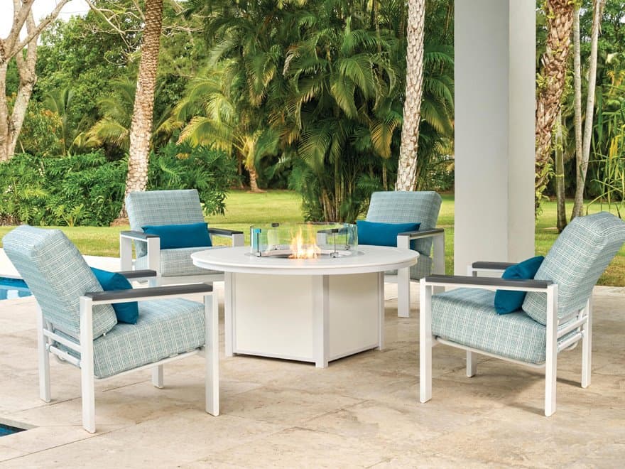 Telescope Casual Larssen Cushion Aluminum Sectional Lounge Set