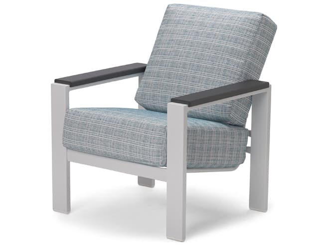 Telescope Casual Larssen Cushion Aluminum Lounge Chair with Polymer Arms