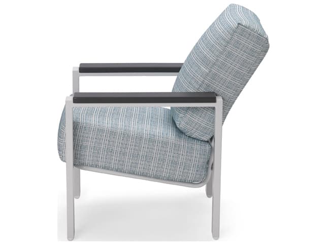 Telescope Casual Larssen Cushion Aluminum Lounge Chair with Polymer Arms