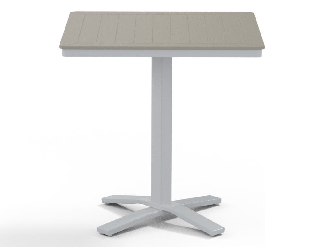 Telescope Casual Marine Grade Polymer Patio Counter Table with Umbrella Hole