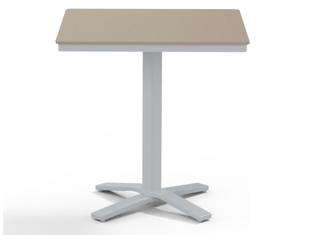 Telescope Casual Marine Grade Polymer Patio Counter Table with Umbrella Hole