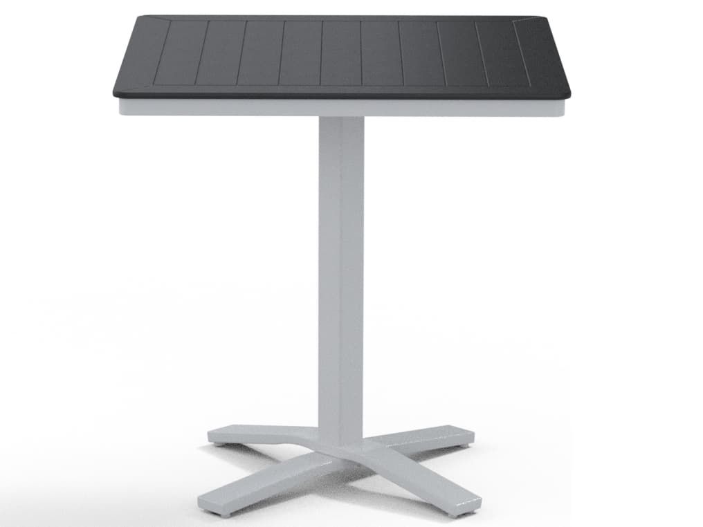 Telescope Casual Marine Grade Polymer Patio Counter Table with Umbrella Hole