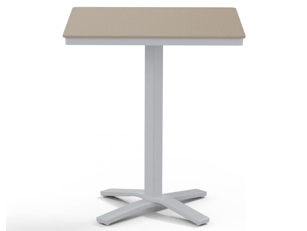 Telescope Casual Marine Grade Polymer Outdoor Patio Bar Table with Umbrella Hole