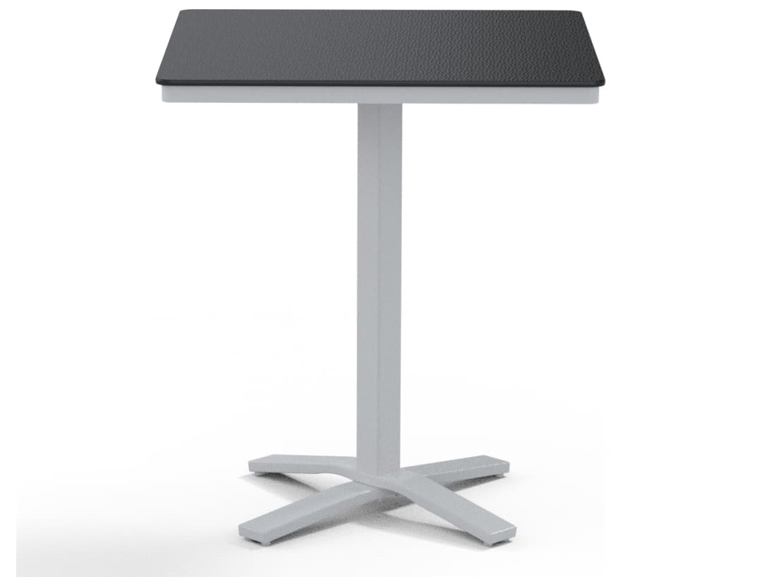 Telescope Casual Marine Grade Polymer Outdoor Patio Bar Table with Umbrella Hole