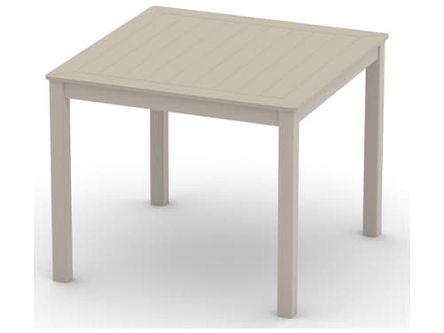 Telescope Casual Marine Grade Polymer Aluminum Square Patio Dining Table