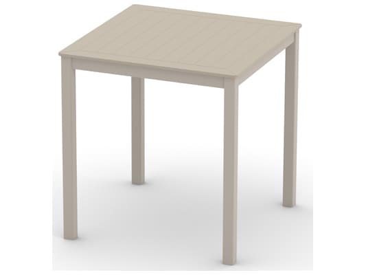 Telescope Casual Marine Grade Polymer Aluminum Square Outdoor Counter Height Table