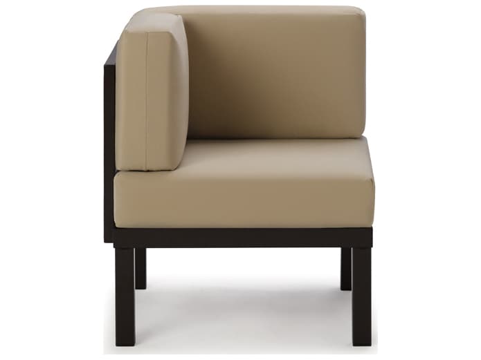 Telescope Casual Larssen Cushion Aluminum Square Corner Outdoor Lounge Chair