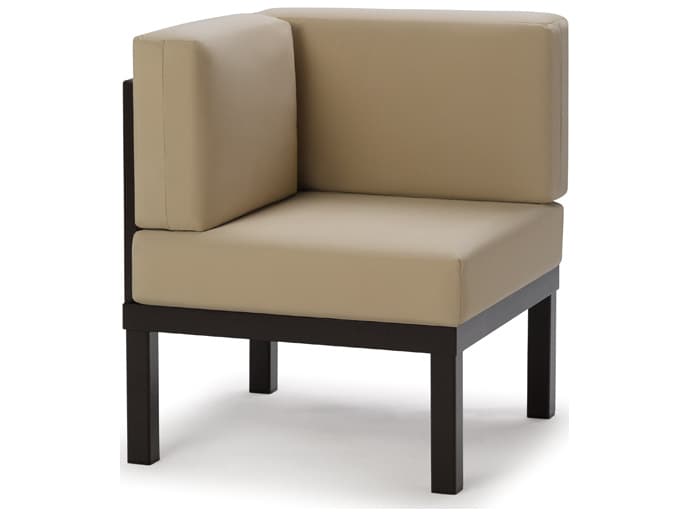 Telescope Casual Larssen Cushion Aluminum Square Corner Outdoor Lounge Chair