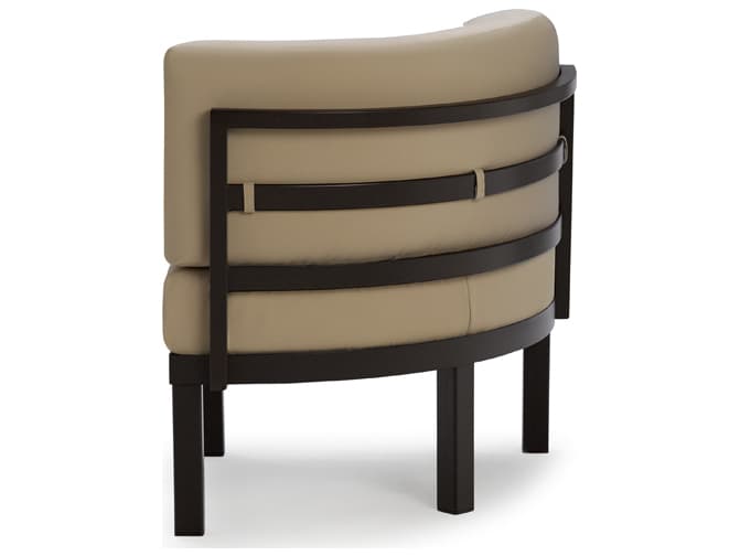 Telescope Casual Larssen Cushion Aluminum Curved Corner Outdoor Patio Lounge Chair