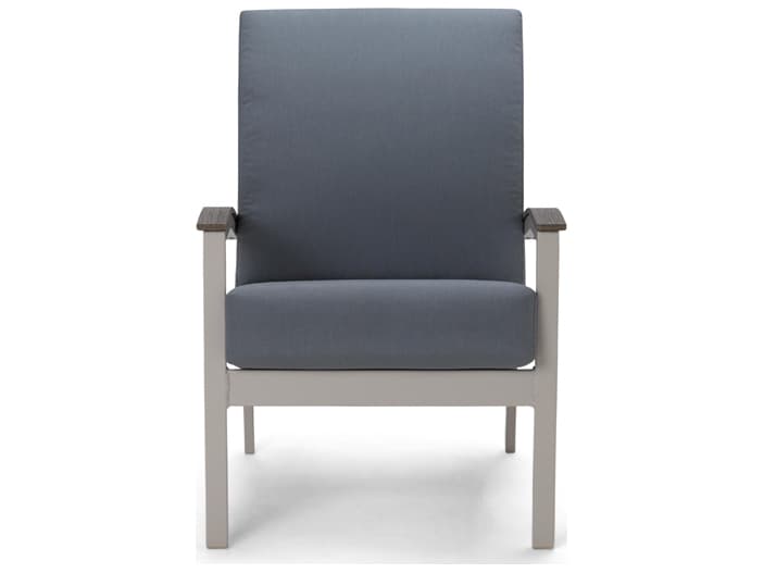 Telescope Casual Bazza Cushion Aluminum Lounge Chair with Polymer Arms