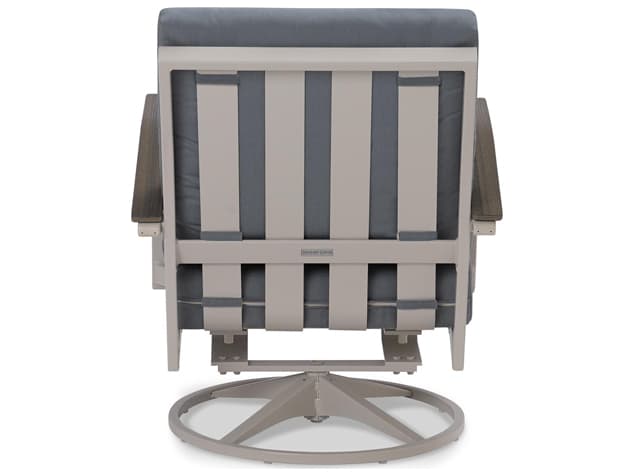 Telescope Casual Bazza Cushion Aluminum Swivel Rocker Lounge Chair with Polymer Arms