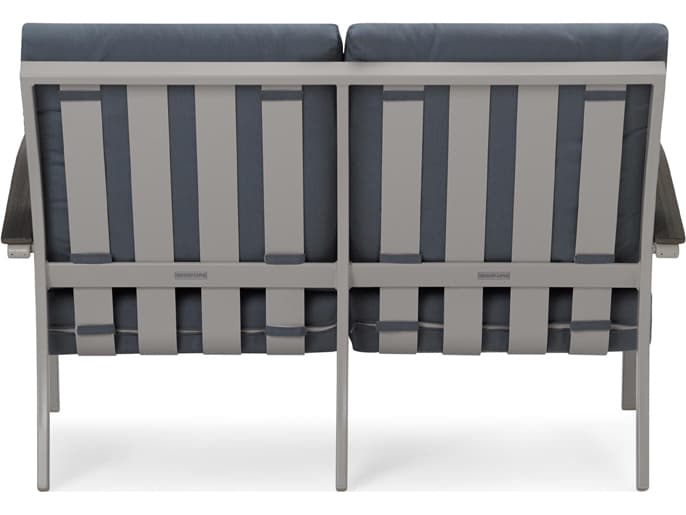 Telescope Casual Bazza Cushion Aluminum Loveseat with Polymer Arms