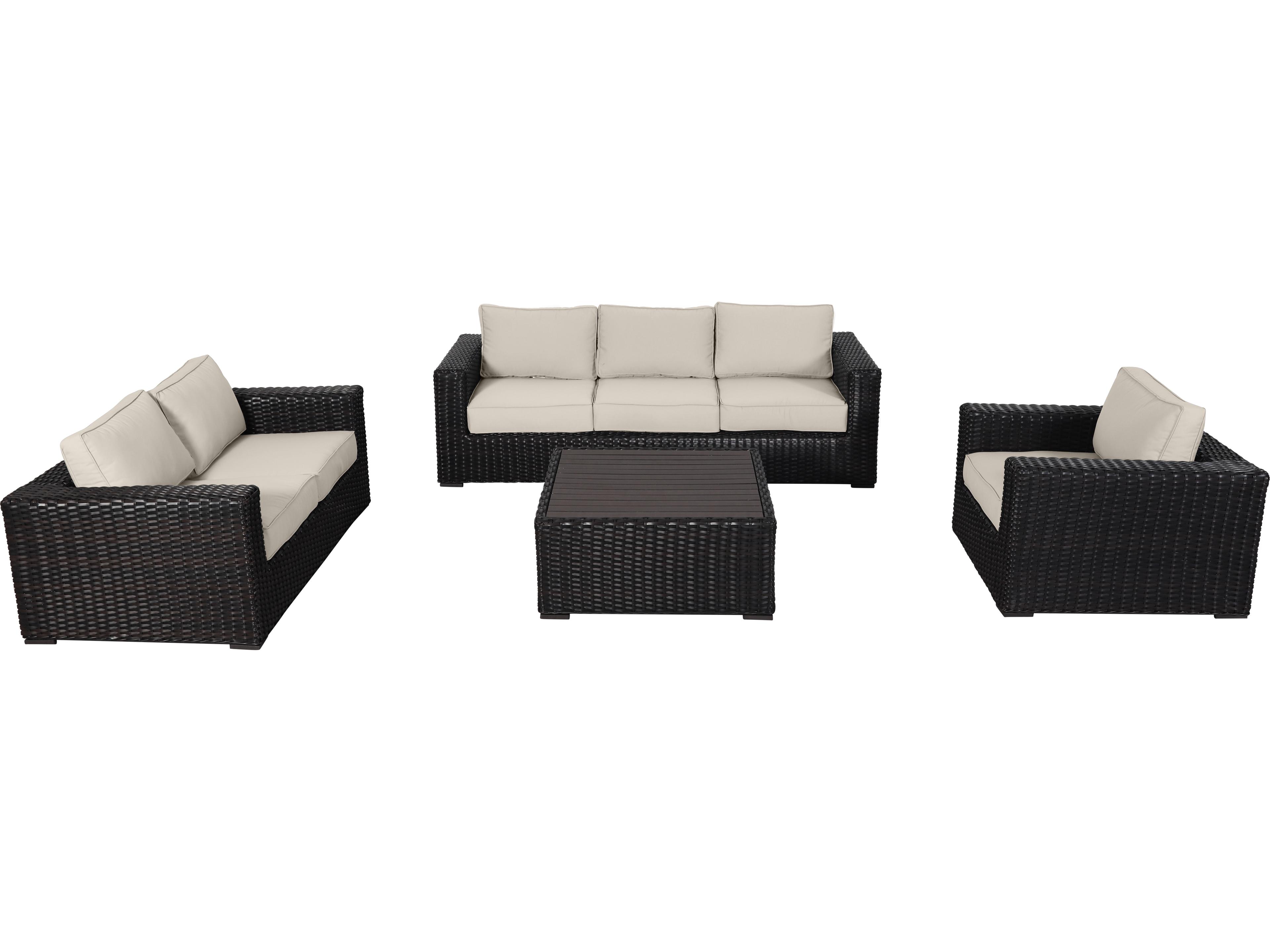 Teva Santa Monica Wicker Cushion Lounge Set