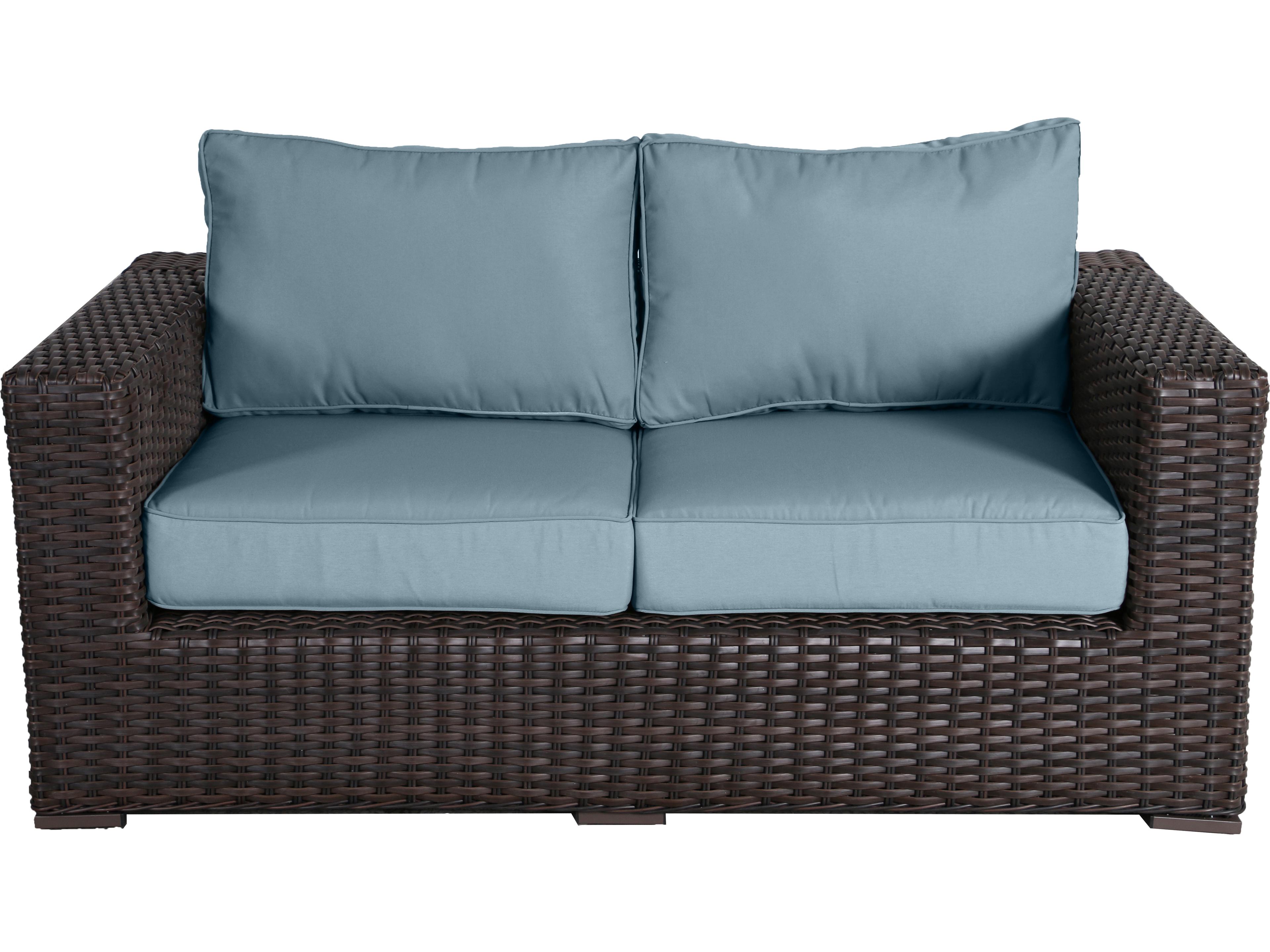 Teva Santa Monica Wicker Cushion Loveseat