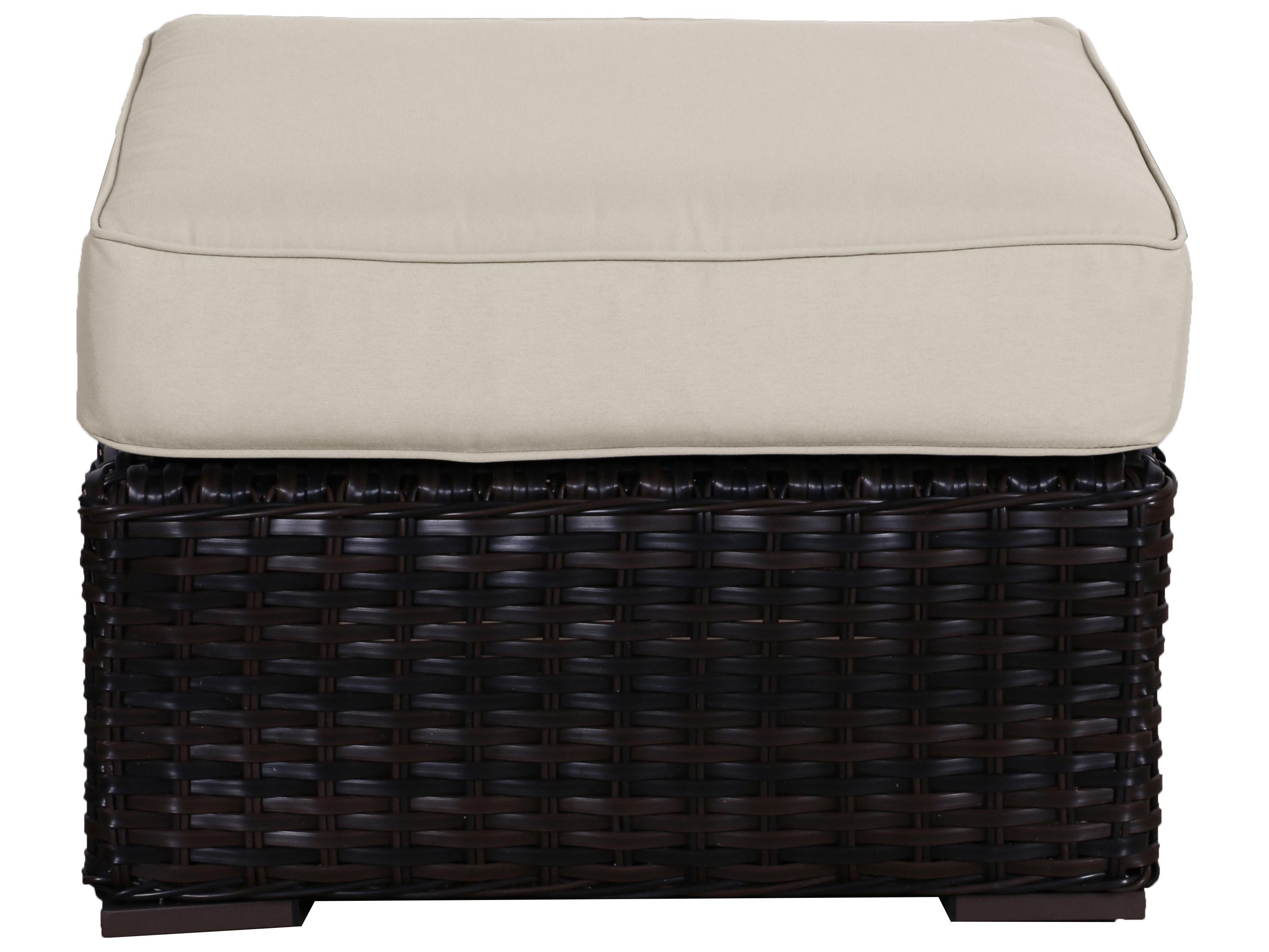 Teva Santa Monica Wicker Cushion Ottoman
