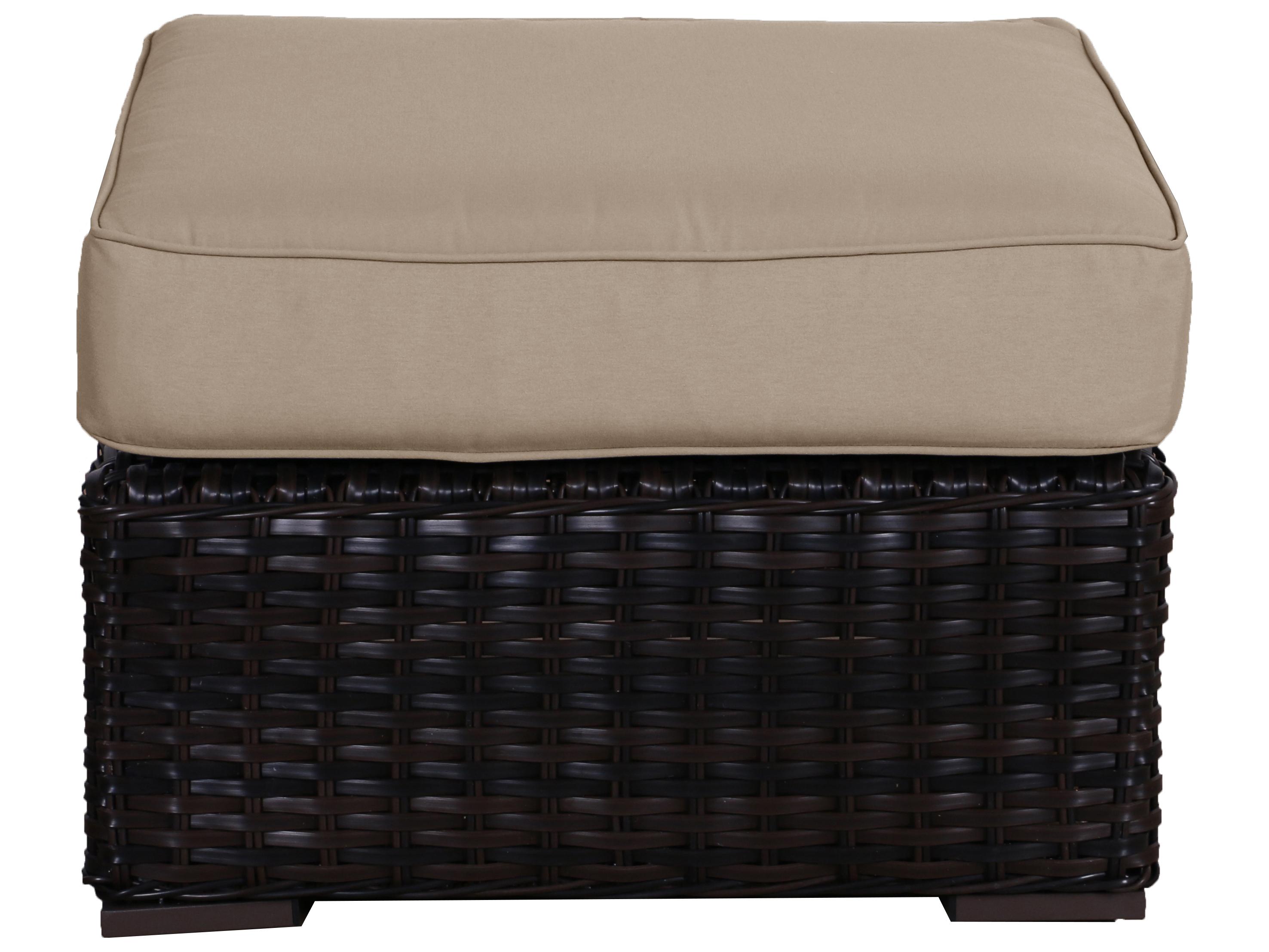 Teva Santa Monica Wicker Cushion Ottoman