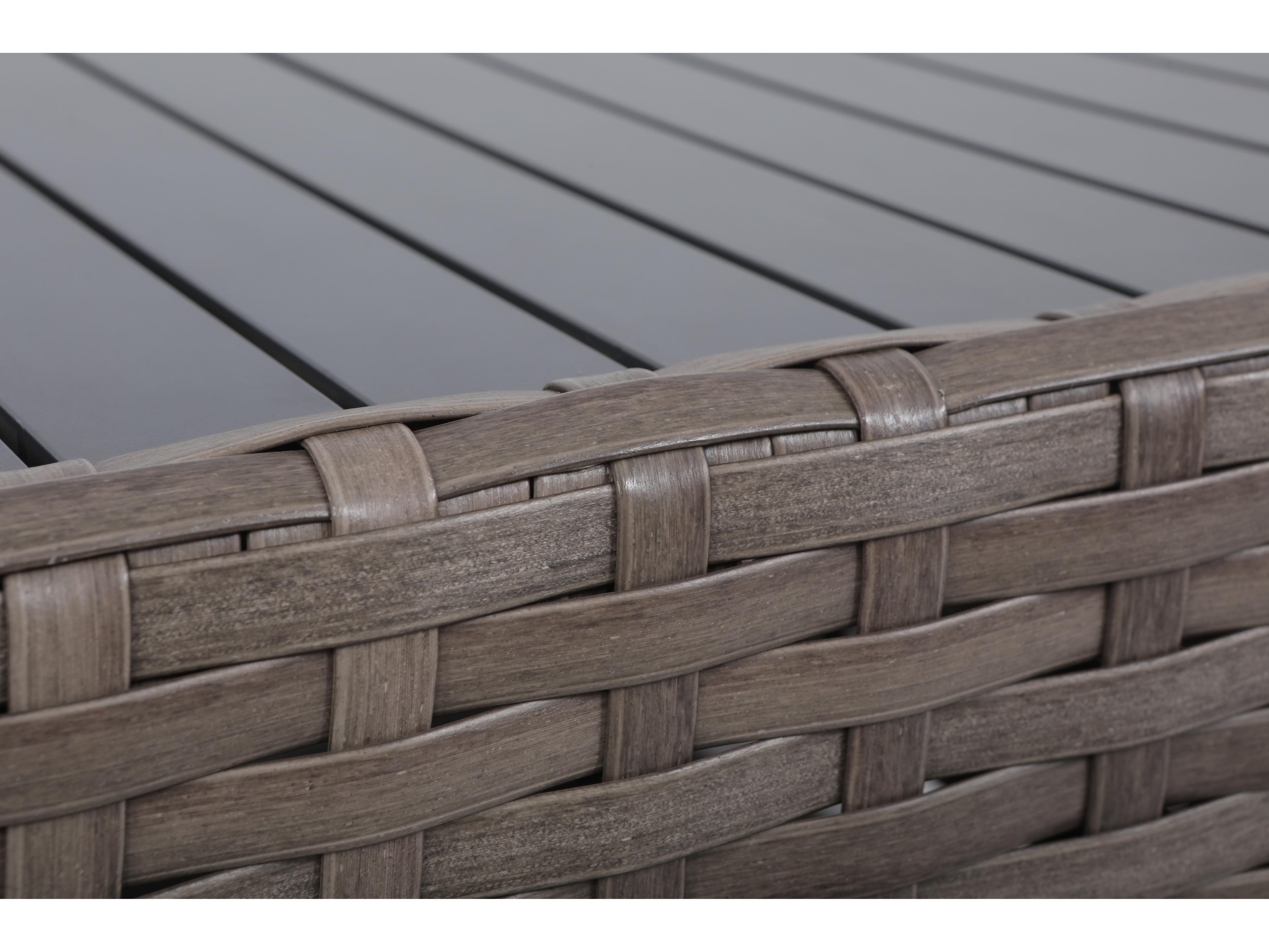 Teva Bali Square Wicker Outdoor Patio Coffee Table