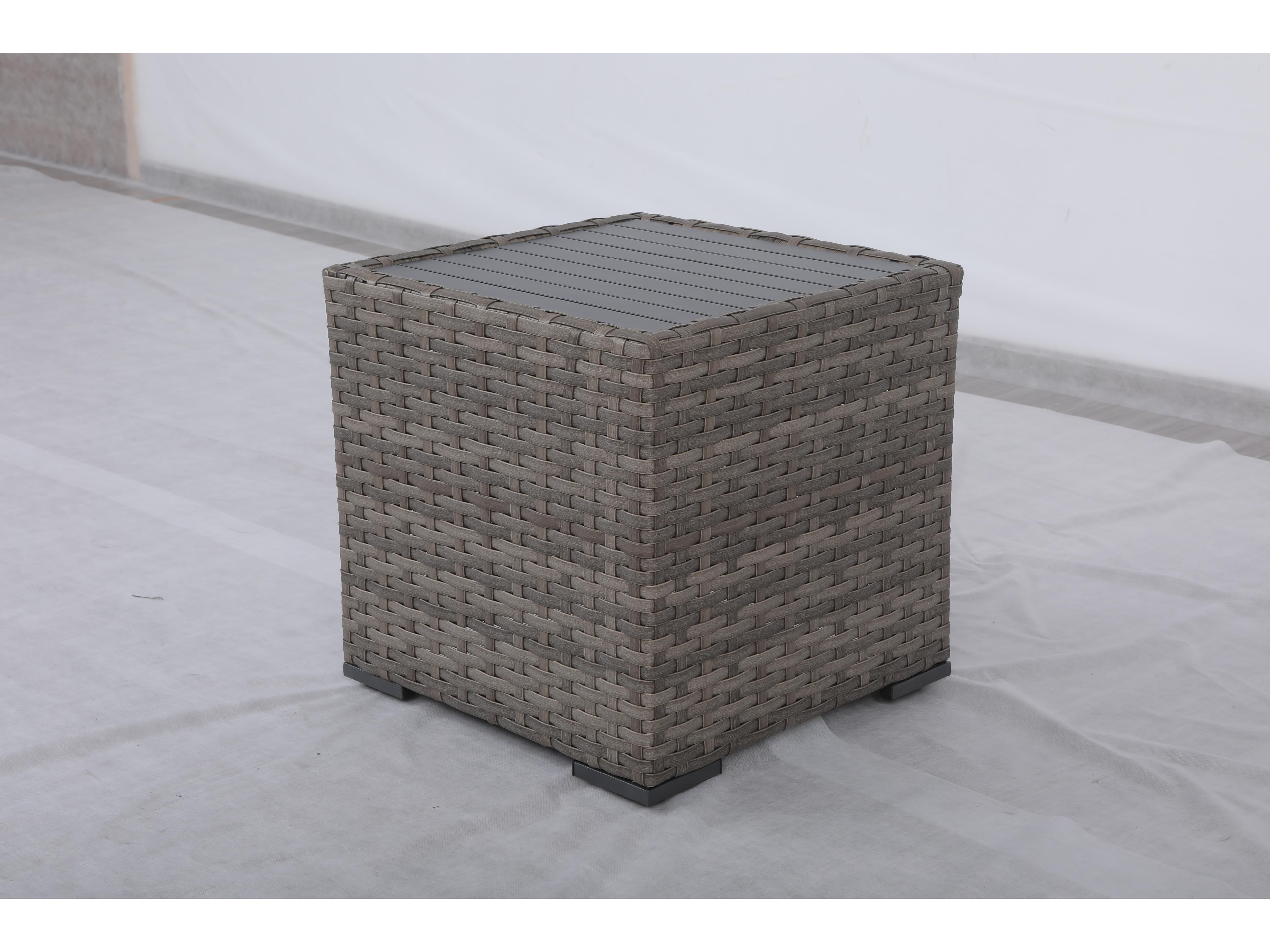 Teva Bali Wicker Square Outdoor Patio End Table