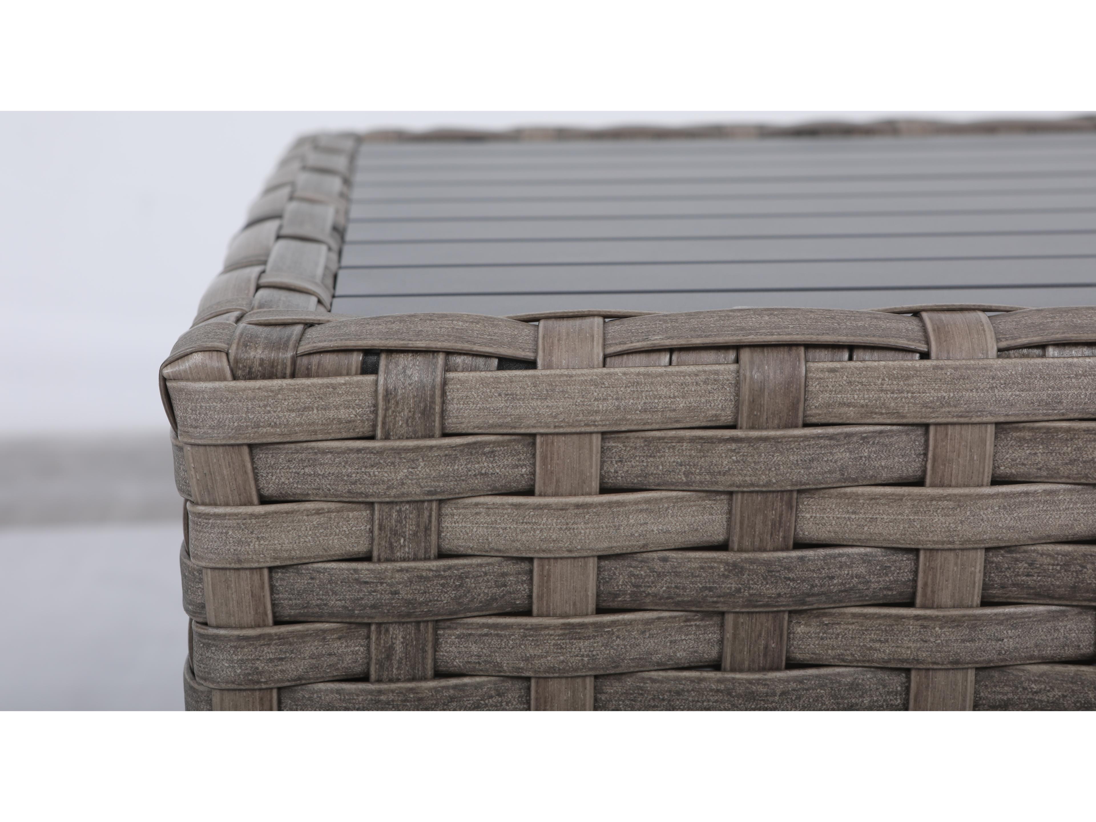 Teva Bali Wicker Square Outdoor Patio End Table