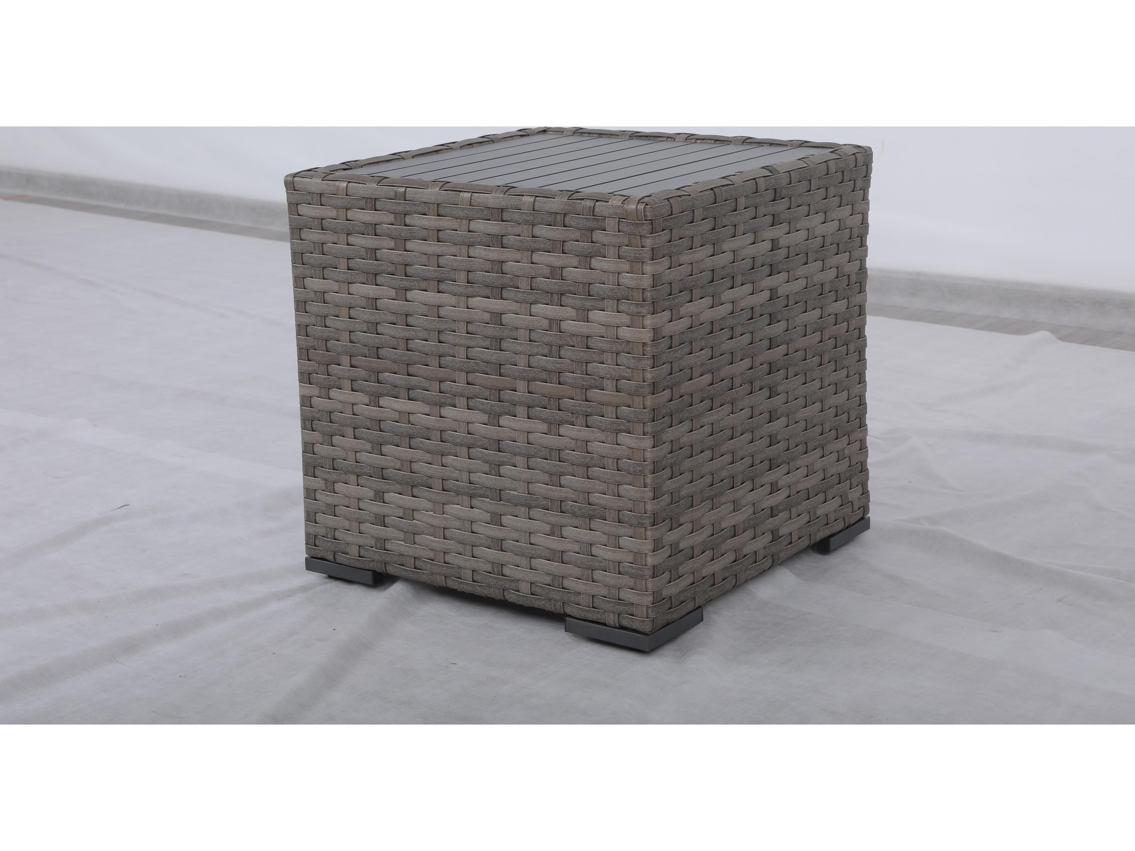 Teva Bali Wicker Square Outdoor Patio End Table