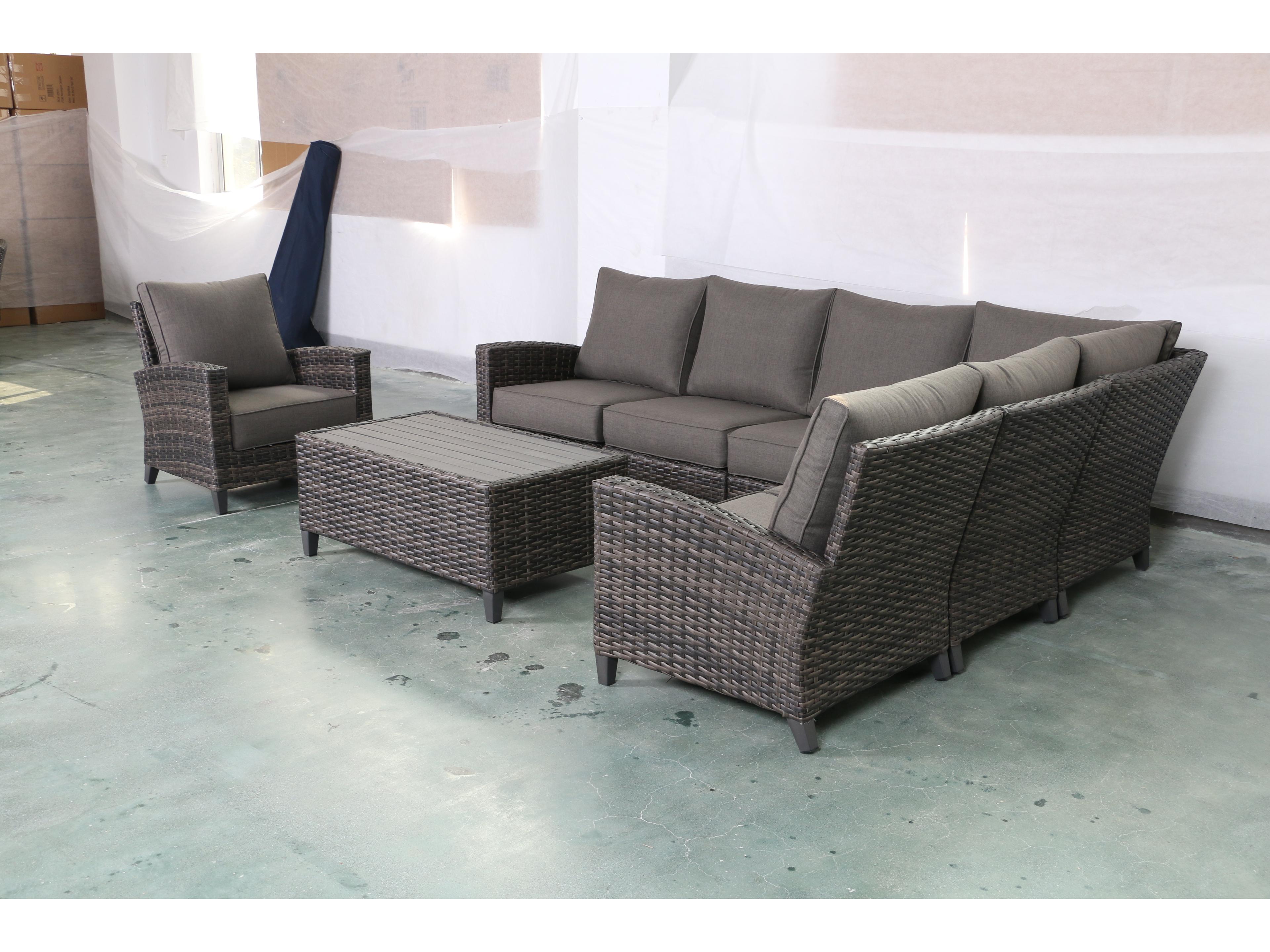 Teva Barbados 6 Piece Sectional Set with Club Chair