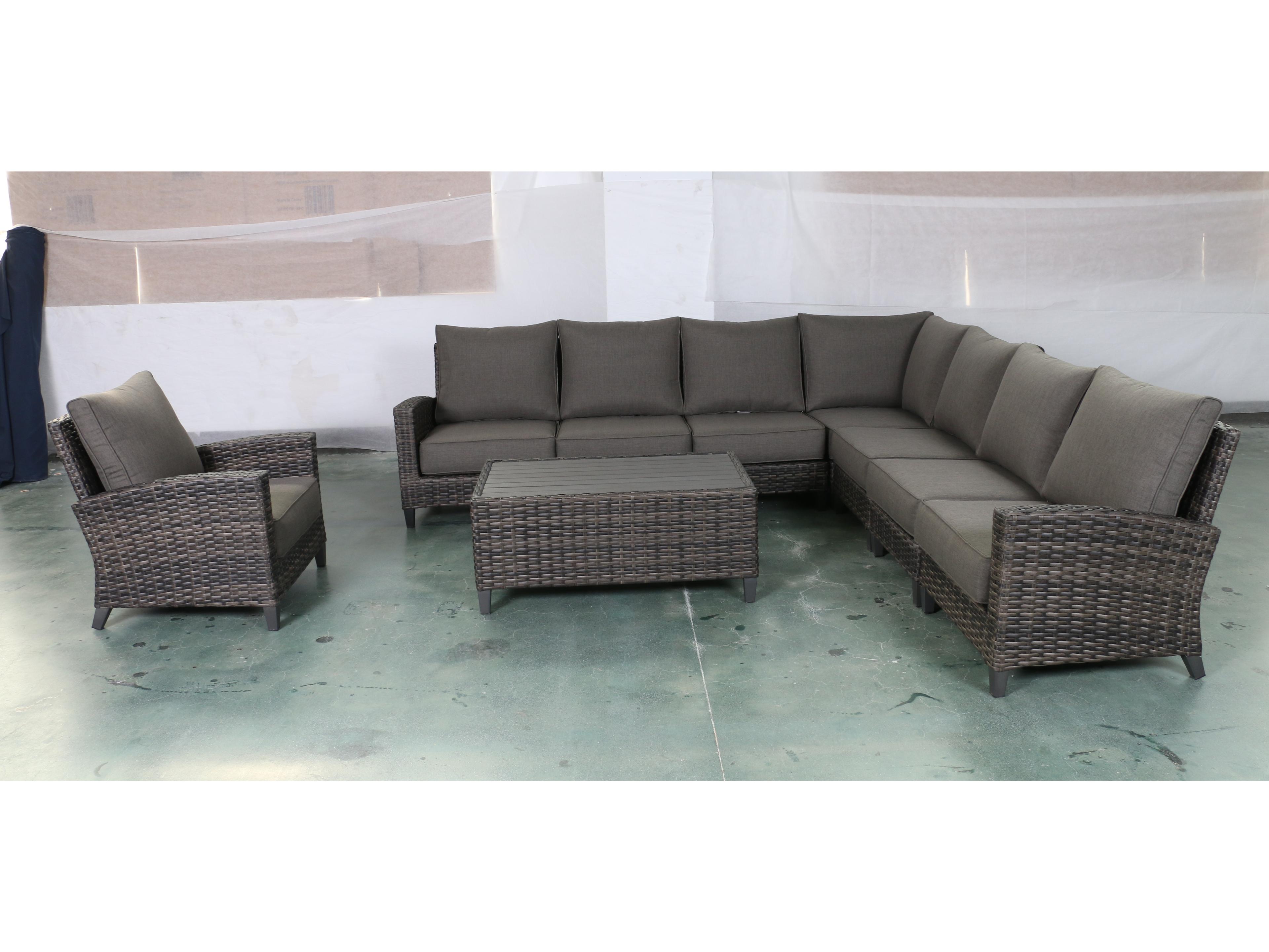 Teva Barbados 7 Piece Sectional Set with Club Chair