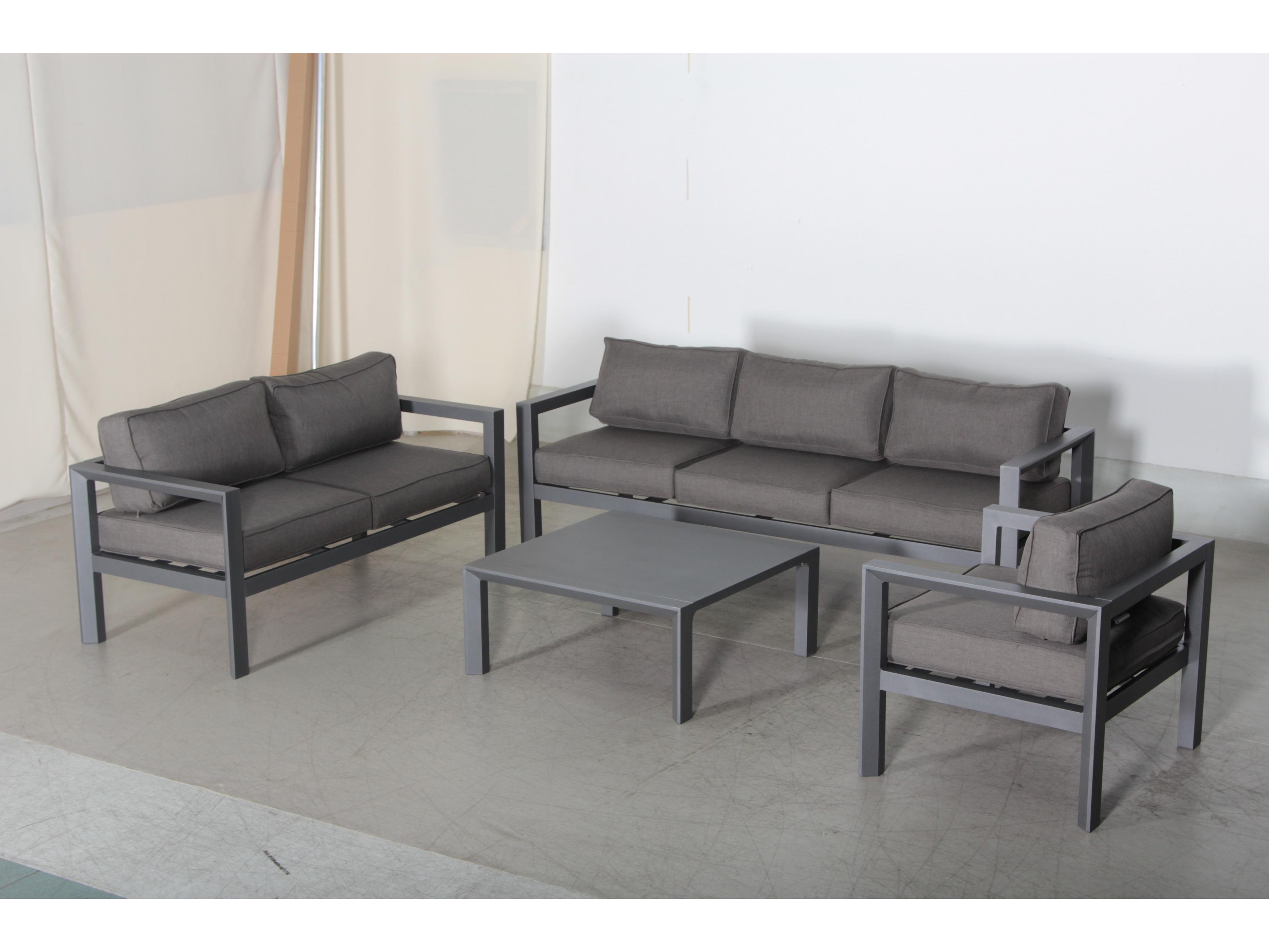 Teva Cabo Aluminum 4 Piece Deep Seating Patio Lounge Set