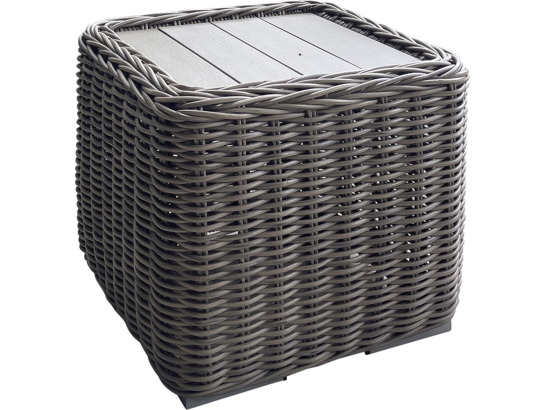 Teva Tulum Wicker Square End Table