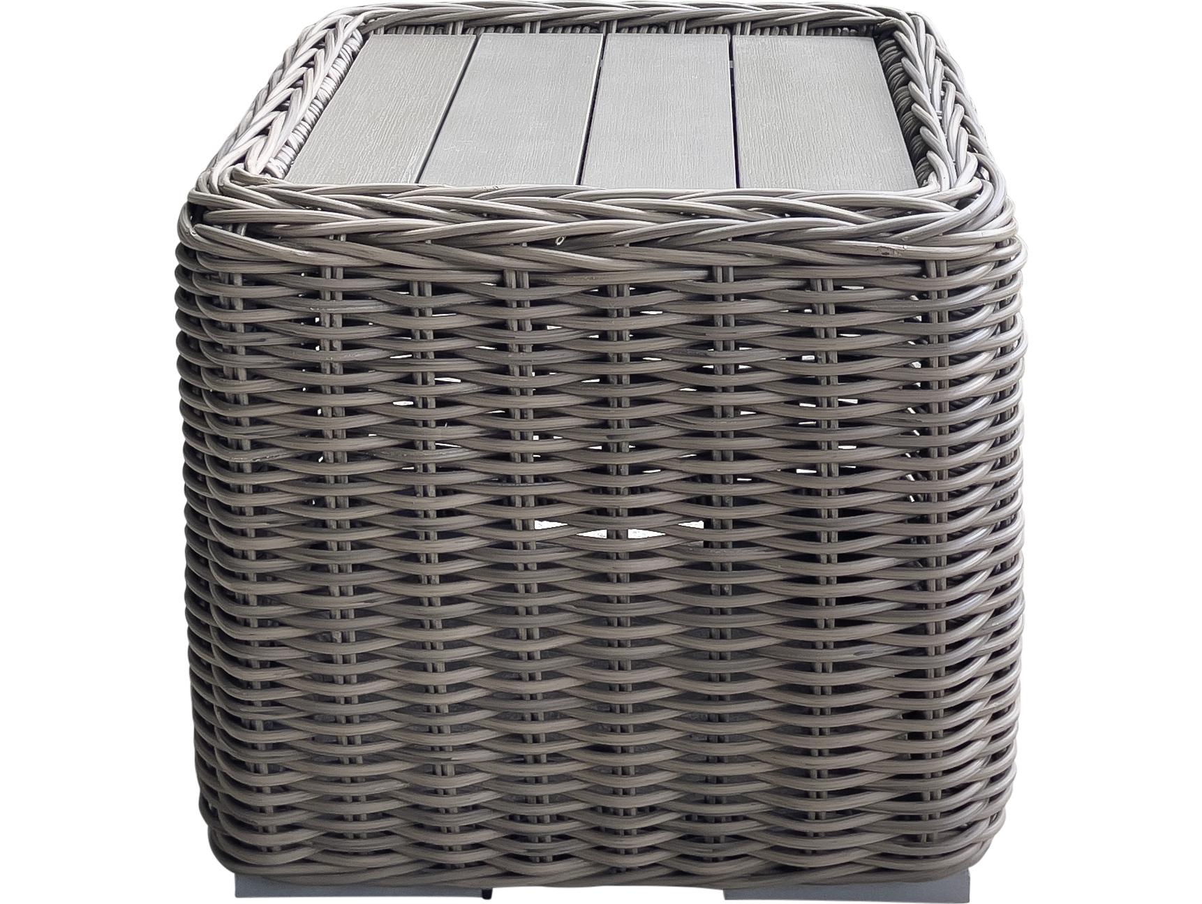 Teva Tulum Wicker Square End Table