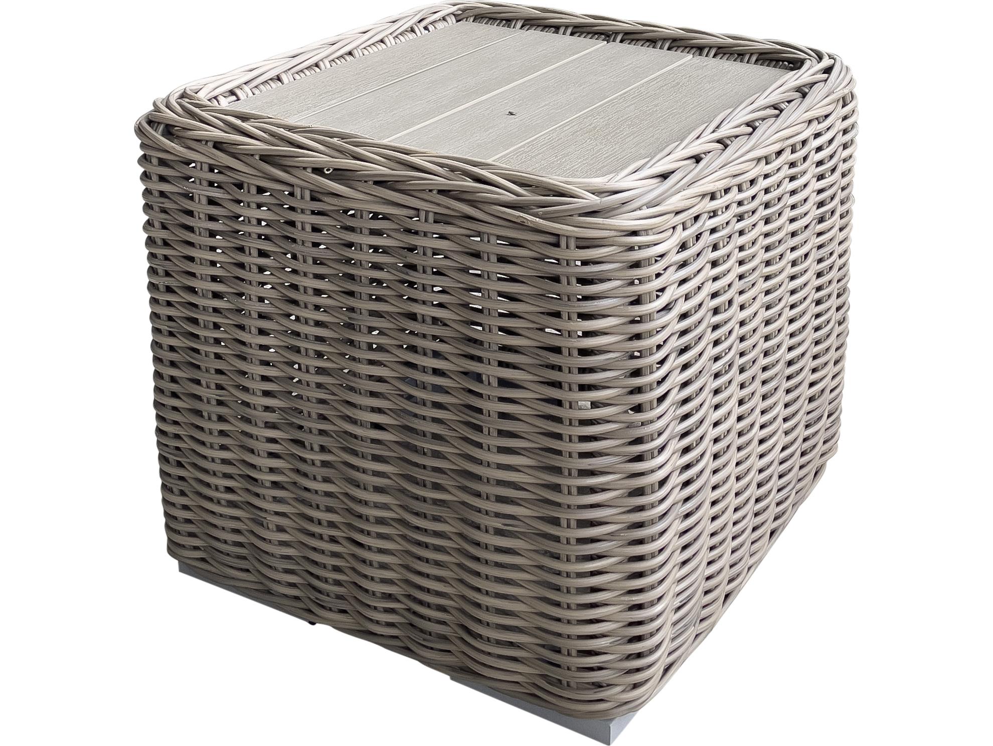 Teva Tulum Wicker Square End Table