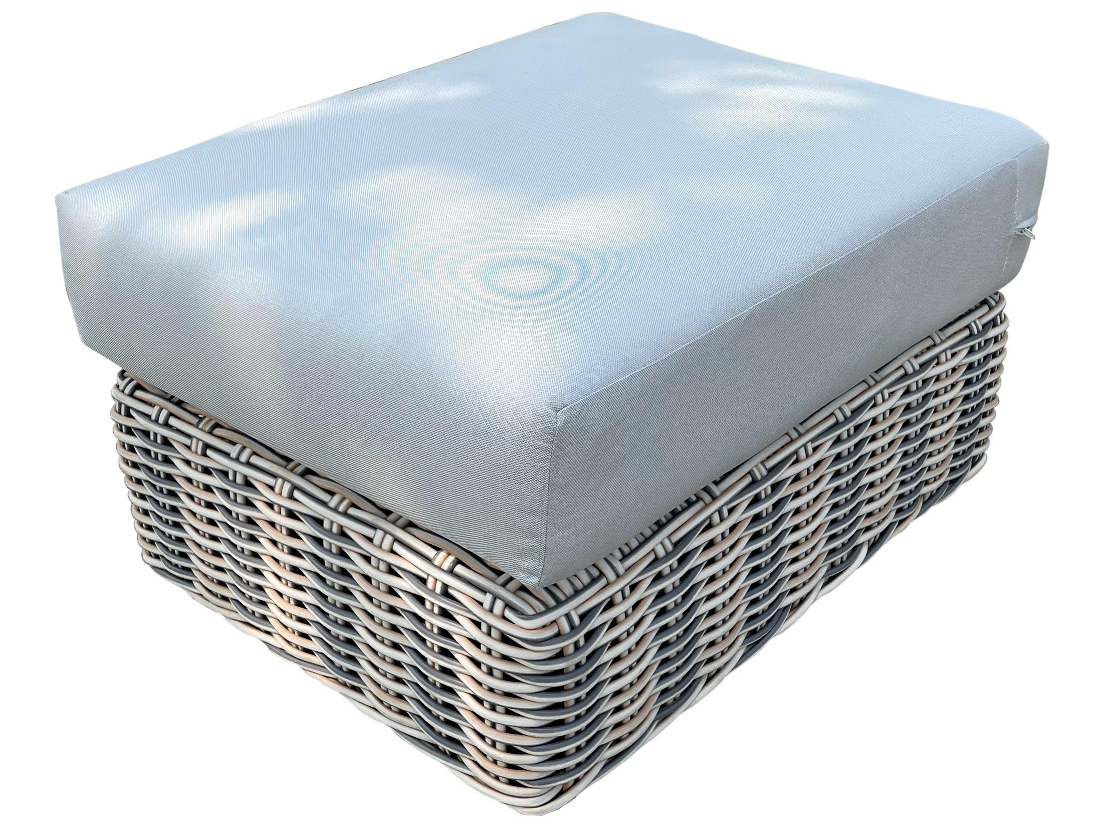 Teva Hawaii Wicker Outdoor Patio Ottoman