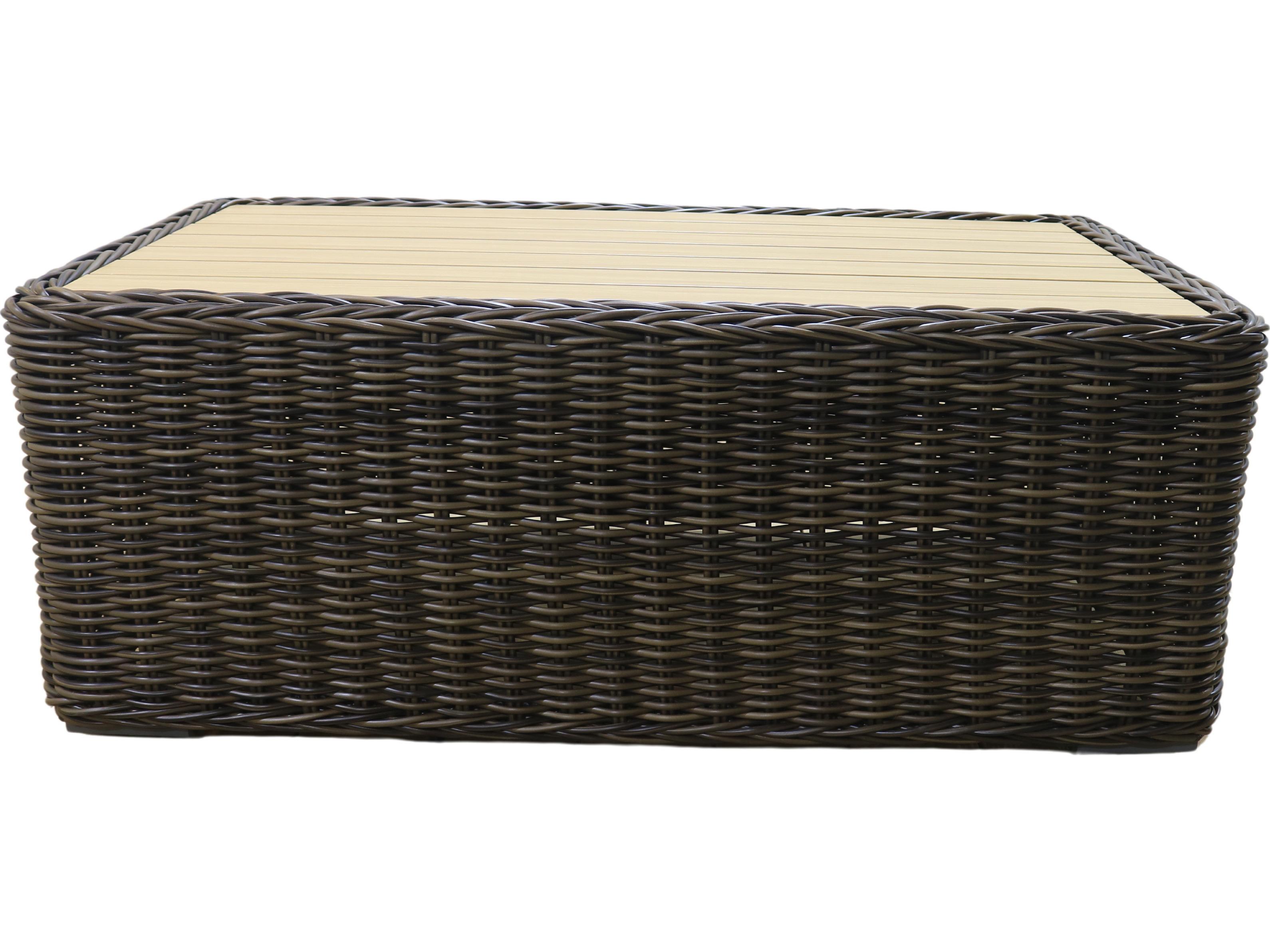 Teva Catalina Wicker Rectangular Coffee Table