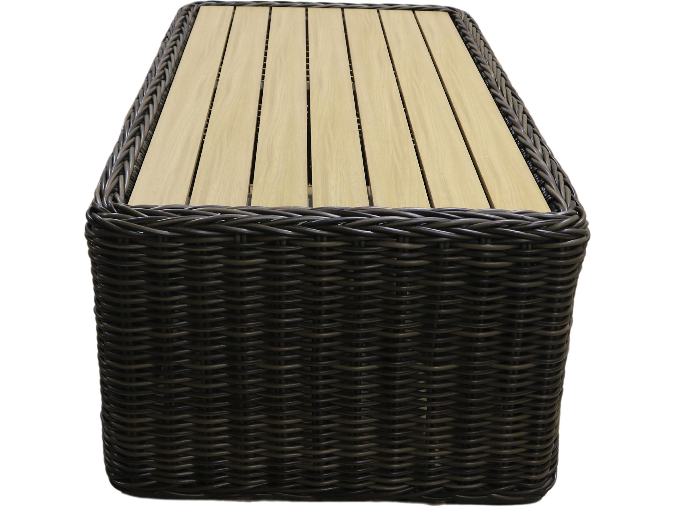 Teva Catalina Wicker Rectangular Coffee Table