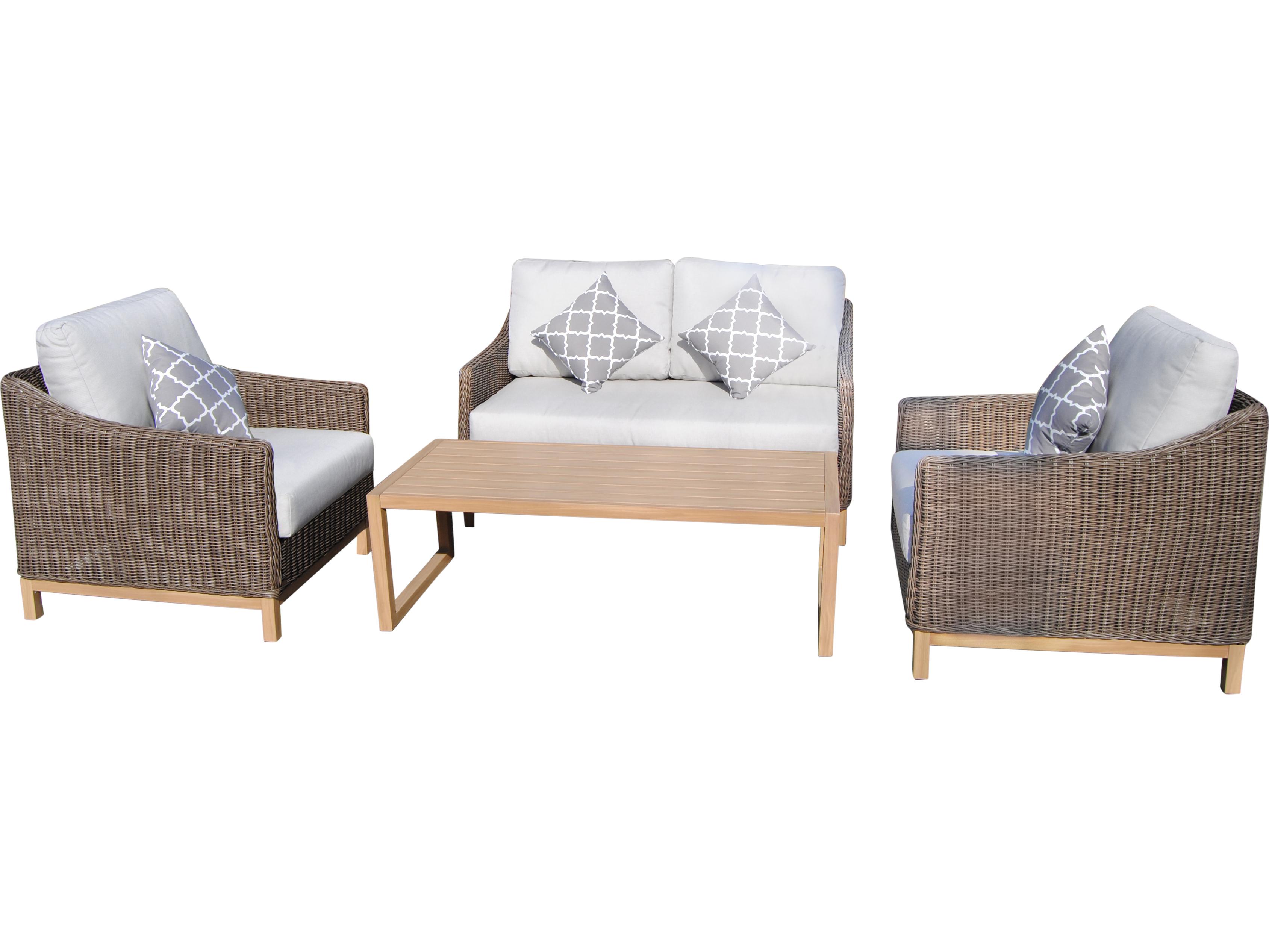 Teva Napa Wicker Cushion Lounge Set