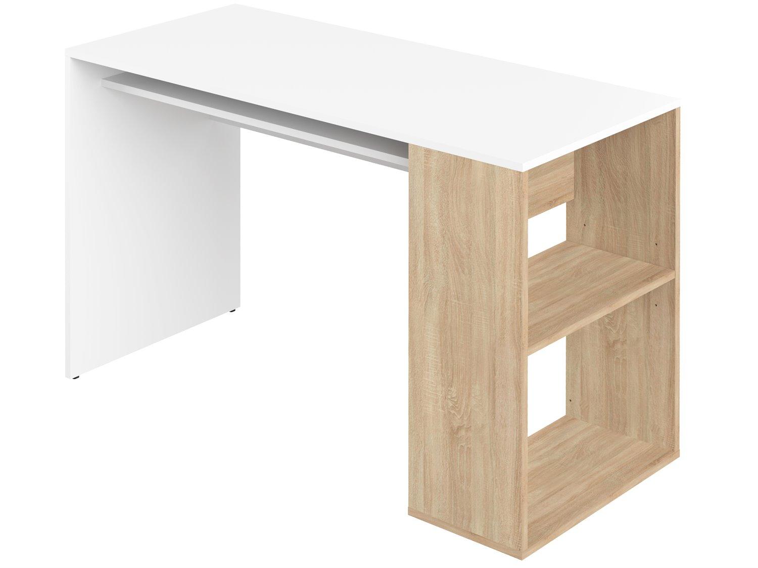 TemaHome Yale Melamine Natural Oak & White Computer Desk