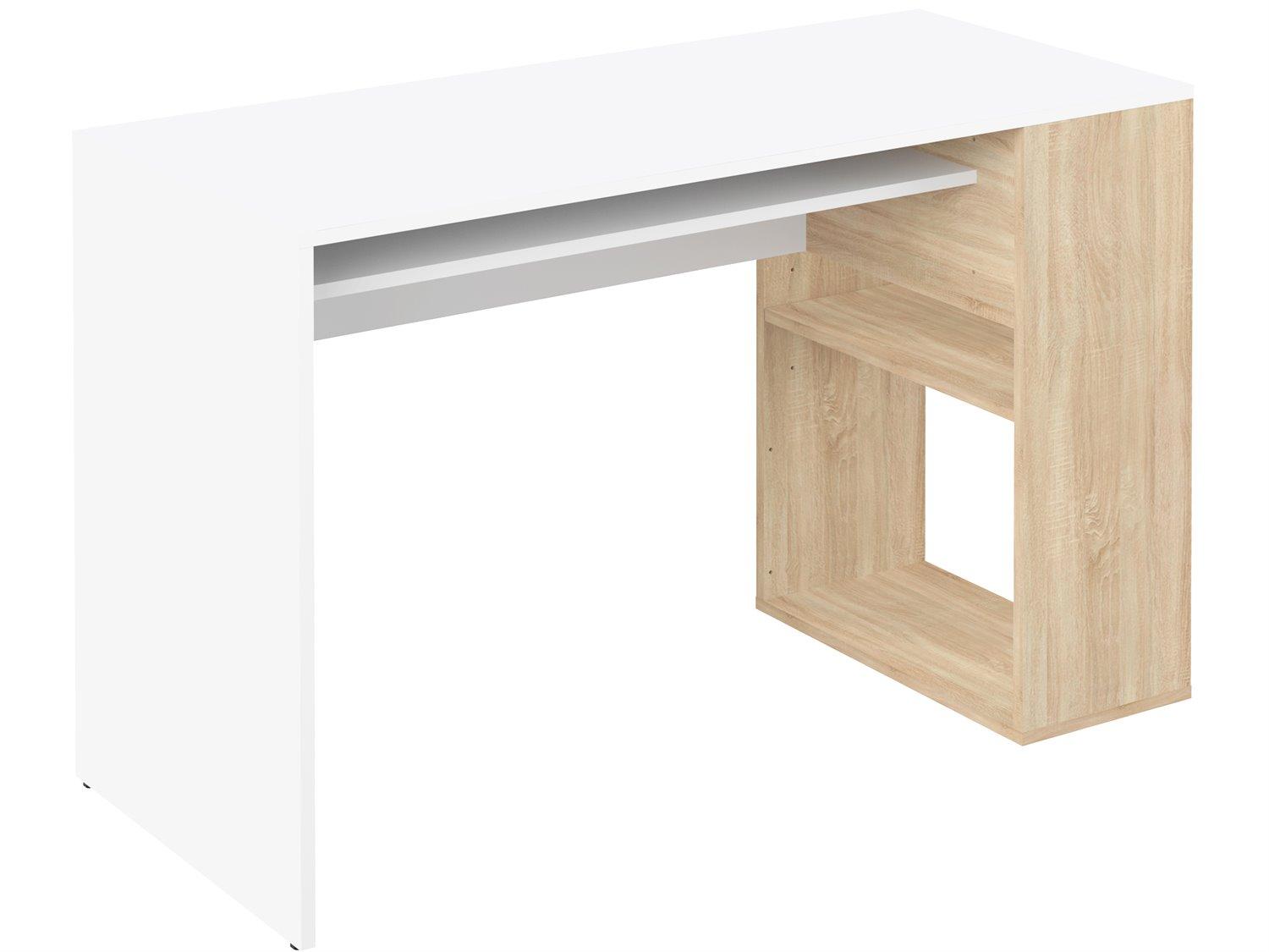 TemaHome Yale Melamine Natural Oak & White Computer Desk