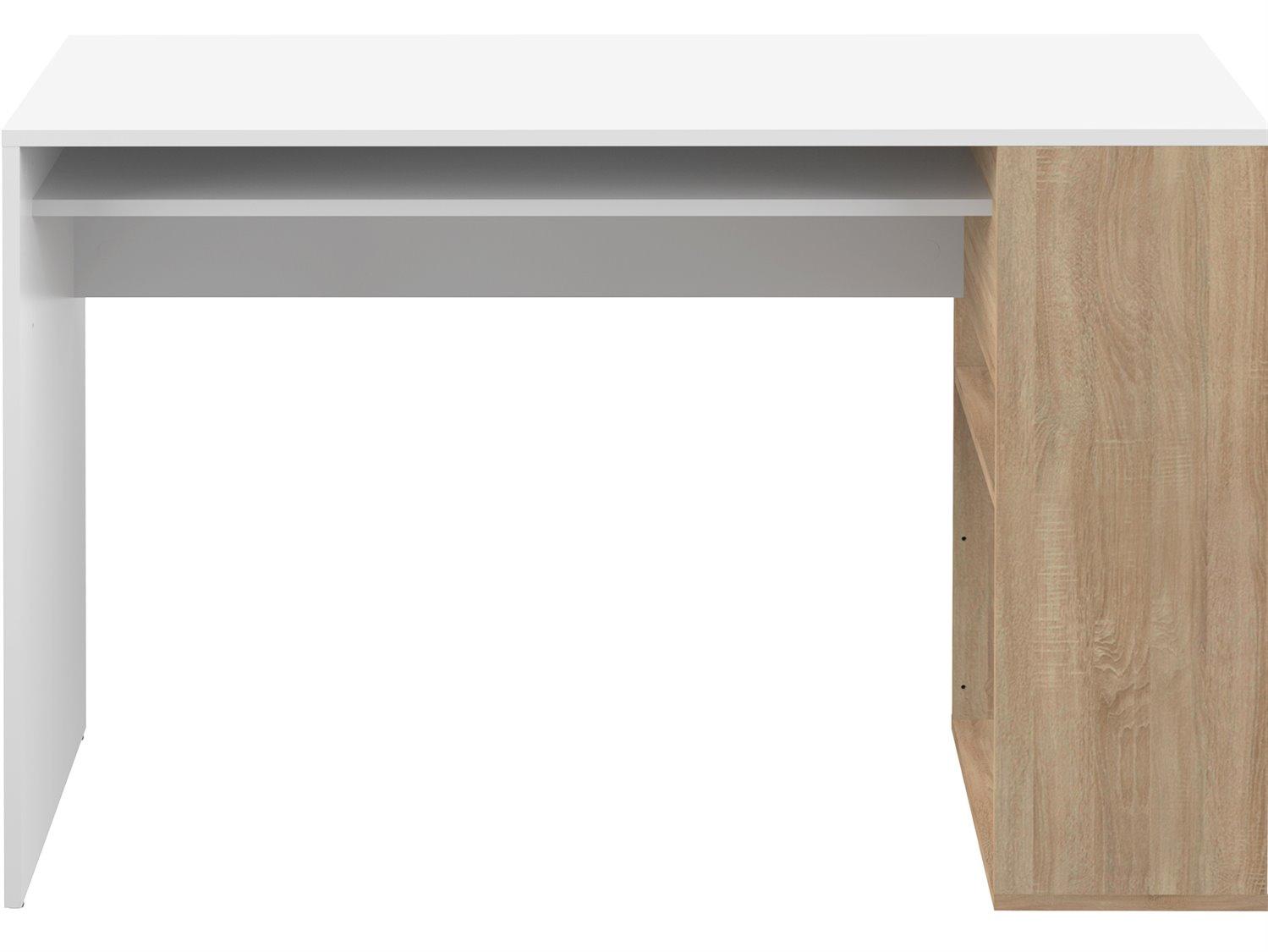 TemaHome Yale Melamine Natural Oak & White Computer Desk