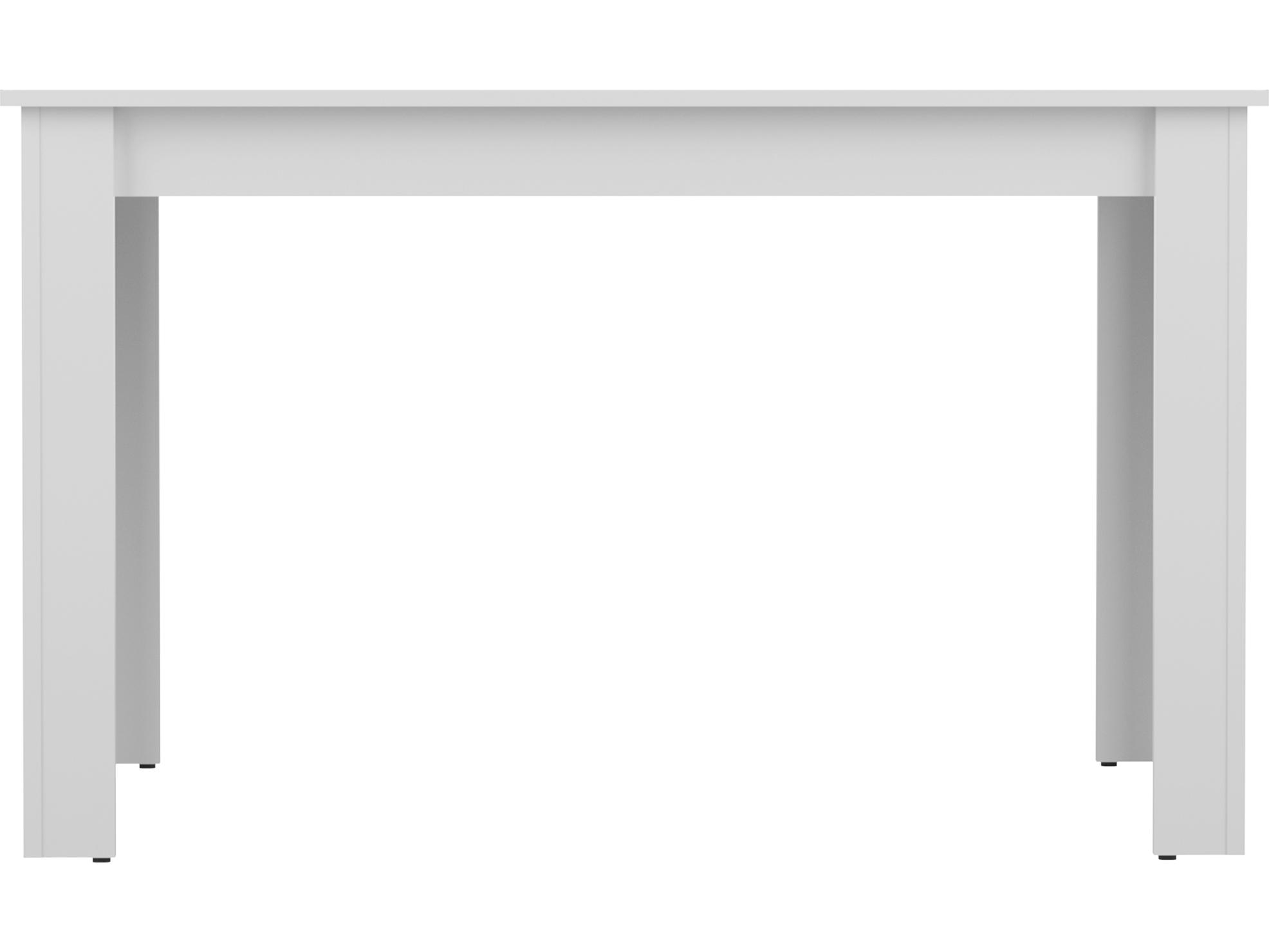 TemaHome Nice Rectangular Wood Melamine White Dining Table