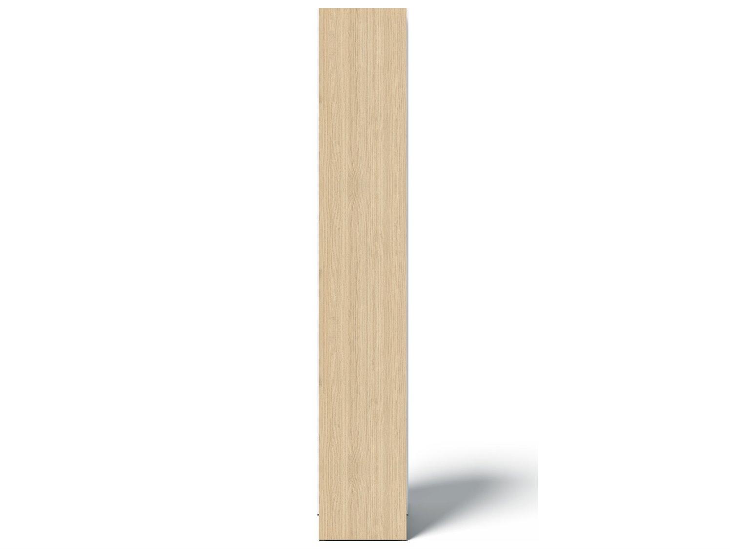 TemaHome Ella Melamine Light Oak & Pure White Bookcase